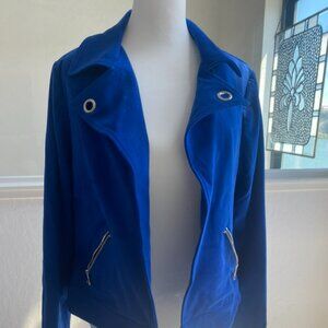 Beautiful cobalt blue jacket from Chicos size 0